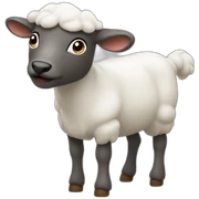 Agneau avec sifflet sticker