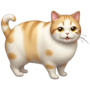 Cat fat sticker