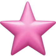 Pink star sticker