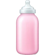 Light pink baby bottle  sticker