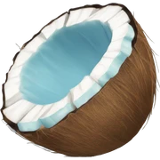 pastel blue coconut sticker