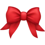 red bow sticker