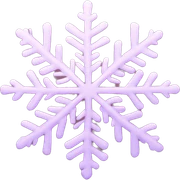 pastel pink snowflake  sticker