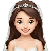 Brunette Bride in love sticker