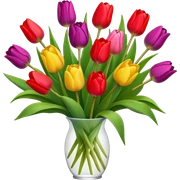 tulip bouquet sticker