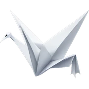 paper crane sticker