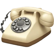 Cream Vintage phone sticker