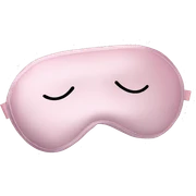 Pale pink satin sleep mask sticker