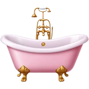 luxury pink bathtub sticker