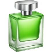 Perfume verde von tapa plateada sticker