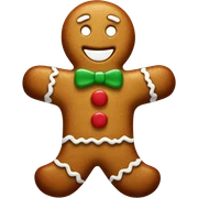 gingerbread man sticker