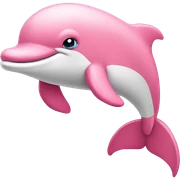 Pink dolphin  sticker