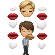 kisses sticker