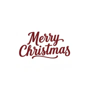 Merry christmas text, remove background sticker