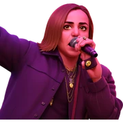 boy with microphone and jewelry sticker