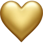 Gold heart  sticker