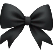 Black bow sticker