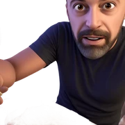 curious boy enjoying food sticker