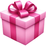 pink present sticker
