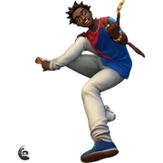 dark-skinned boy with jewelry sticker