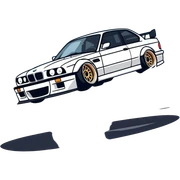 A. BMW drifting sticker