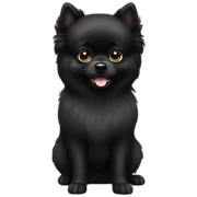 Black Pomeranian sticker