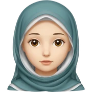 Veiled girl  sticker