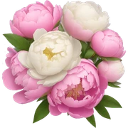Bouquet of peonies sticker
