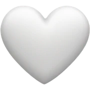 White heart sticker