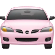 light pink car sticker