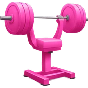 pink weight gym sticker