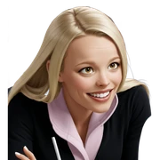 smiling blonde girl portrait sticker