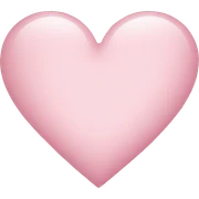 light pink heart sticker
