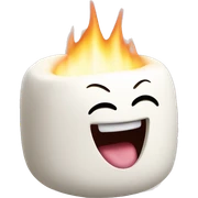 marshmallow laughing sticker