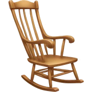 aesthetic Wooden Rocking Chair sticker