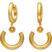 chunky gold hoop earrings sticker