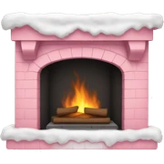 Winter Pink FirePlace sticker