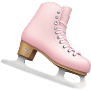 pastel pink ice skates sticker