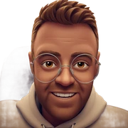 smiling portrait of a male sticker