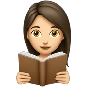 basic-brunette-girl-reading sticker