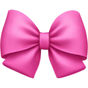 Pink bow sticker