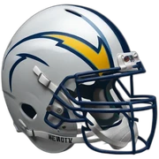 chargers helmet sticker