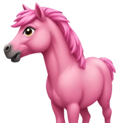 pink pony sticker