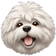 Fluffy dog sticker