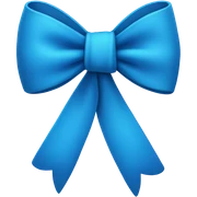 bow blue sticker