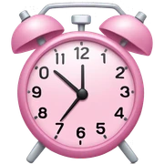 Baby pink alarm, clock sticker