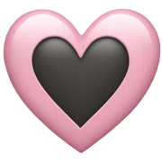 light pink heart sticker