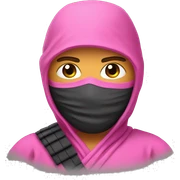Pink Ninja sticker