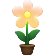 Glowy flower lamp sticker