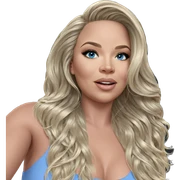 blonde girl with blue eyes sticker